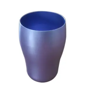 Taza de vaso de aluminio anodizado colorida, venta al por mayor