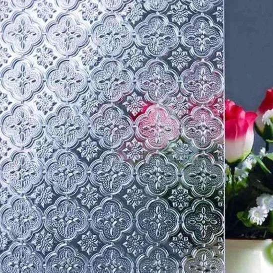 3mm 4mm 5mm 6mm Fabrik Preis Klar Morisco Gemusterten Glas mit Flora für Gebäude