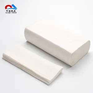 Pure Wood Pulp Hand Tissue Paper 2 Ply Custom Embossing fold Hand Paper Towel