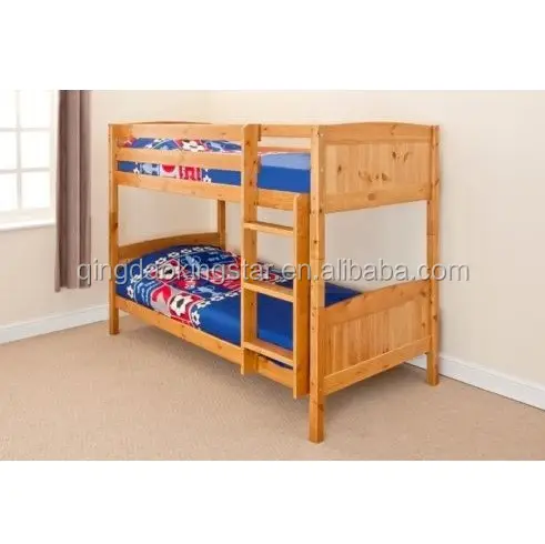 solid wood bunk stackable bed