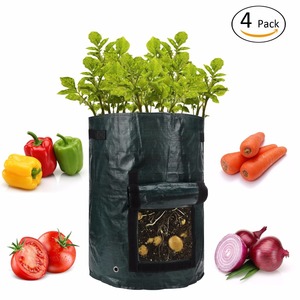 Bac de culture pour pommes de terre, grand sac Portable Durable pour plantation à domicile, noir, pot en PE pour légumes, carottes et oignons, 1 pièce - Product Image 3