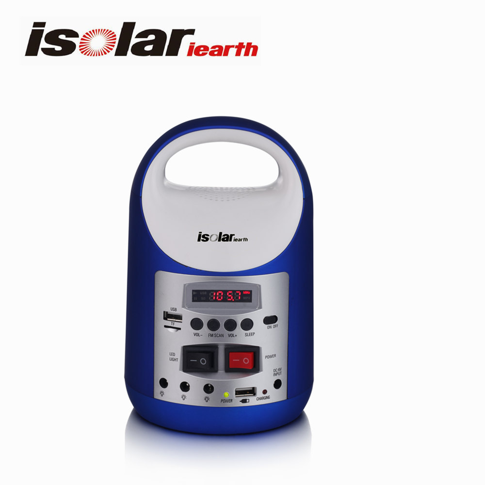 Mini Bluetooth Haut-Parleur Avec Radio Système D'énergie Solaire Accueil Supers Septembre