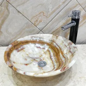 Bacia do banheiro interno, novo design, pedra natural, branco, vanity, top, mármore, pia onyx