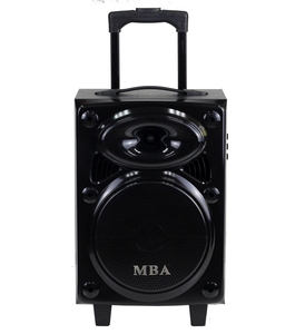 Mô Hình Tư Nhân Bằng Gỗ Spekers Không Dây Đơn 8 Inch Xe Đẩy Loa Với Từ Xa USB SD Fm Radio Chức Năng - Product Image 3