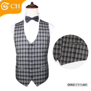 เสื้อกั๊กผ้าฝ้ายลายทางมีกระเป๋า - Product Image 3