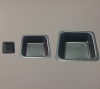 Fond plat en plastique de taille moyenne, plat en plastique de 100 ml pour échantillons, vaisselle de pesage, bateau