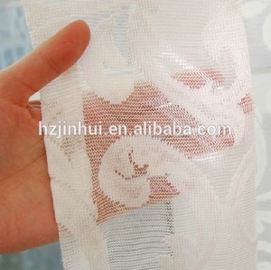 100% Polyester Jacquard eyelet Ready Made curtain, white Sheer curtains - Product Image 4