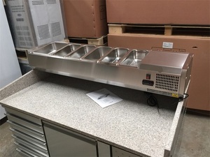 <strong>Table</strong> <strong>Top</strong> Refrigerated Fruit Salad Display <strong>Fridge</strong> Commercial Prep <strong>Table</strong> - Product Image 5