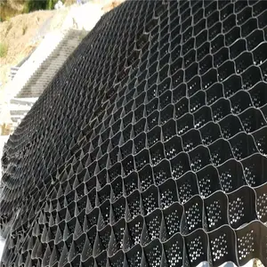 Высокая сотовая черная подъездная дорожка из полиэтилена повышенной плотности для дорожного гравия стабилизатор сетка Подпорная Стена высадка