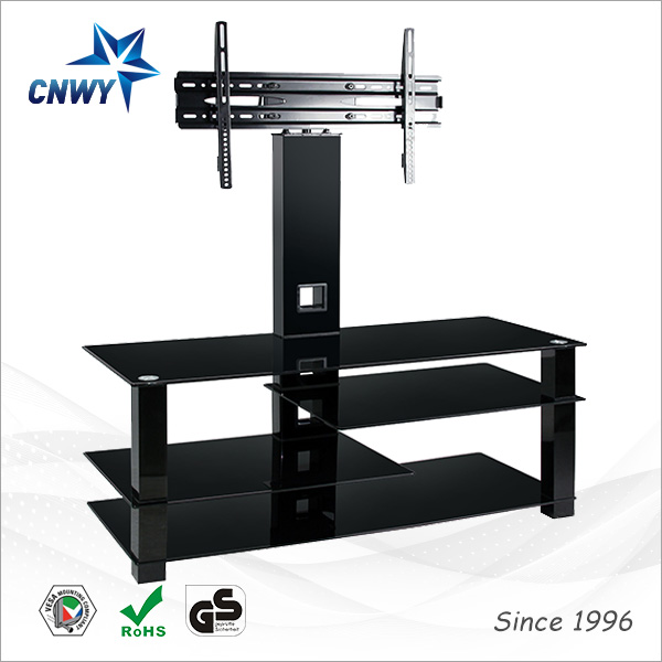Современная Регулируемая Вертикальная стеклянная подставка для телевизора с диагональю от 32 до 65 дюймов