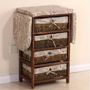 Wicker Iron Rack Wooden Wall Foldable <strong>Ironing</strong> <strong>Board</strong> <strong>in</strong> <strong>Cabinet</strong> - Product Image 2
