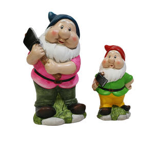 ของตกแต่งบ้านทำมือโบราณทำจากเรซิ่นส่วนบุคคล,โนมส์ในสวนตามสั่ง - Product Image 4