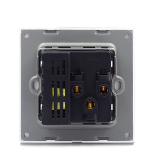 Enchufe Universal de 5 Pines, 10A, Compatible con WIFI, Panel de Vidrio, Enchufe Eléctrico Múltiple de Pared con 2 Puertos USB - Product Image 5