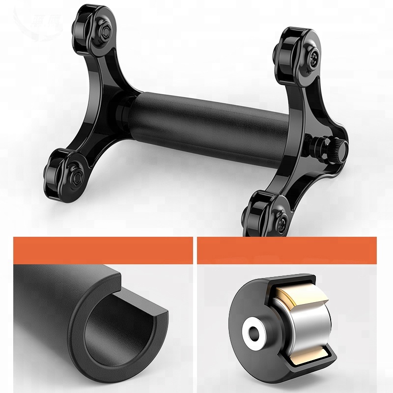 Оборудование для тренажерного зала, 4 колеса, абдоминальное колесо AB, колесный ролик с наколенником