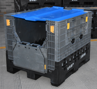 Grande boîte en plastique pliable d'occasion pour l'emballage