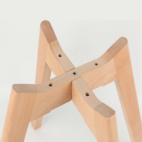 Cadre de chaise 24 pouces, accessoires de meubles en bois de hêtre pour Table ronde, pieds de Table en bois inachevé, vente en gros