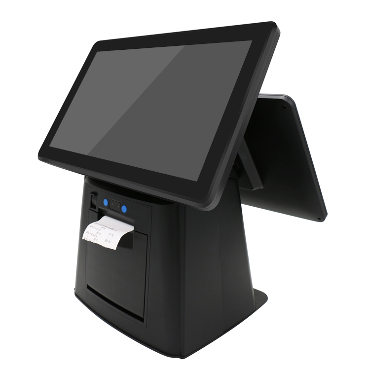 Double Touch Screen Windows System Cash Register GC099 <strong>Pos58</strong> <strong>Thermal</strong> <strong>Printer</strong> <strong>Driver</strong> Mpos Pos Bank