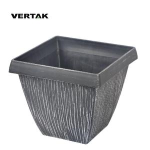 <span class=keywords><strong>Pot</strong></span> <span class=keywords><strong>de</strong></span> <span class=keywords><strong>fleurs</strong></span> carré en plastique <span class=keywords><strong>de</strong></span> haute qualité VERTAK, grand format, pour extérieur, peint à l'effigie <span class=keywords><strong>de</strong></span> pierres - Product Image 2