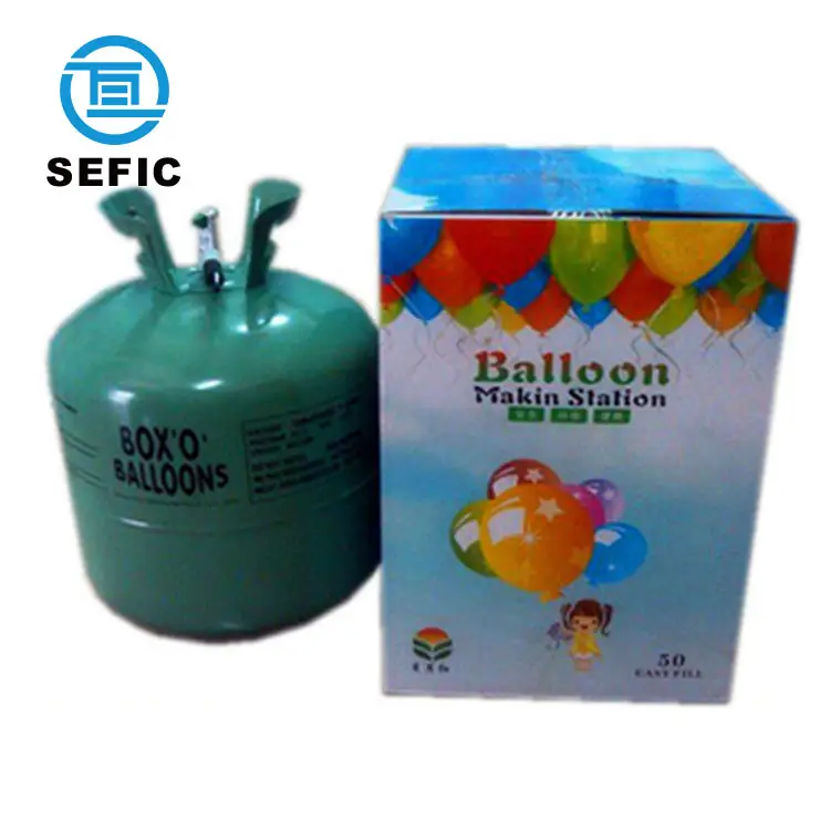 Silinder Helium Sekali Pakai untuk Balon Cina Pemasok Asli Gas Helium Kecil 30/50LB Tekanan Rendah