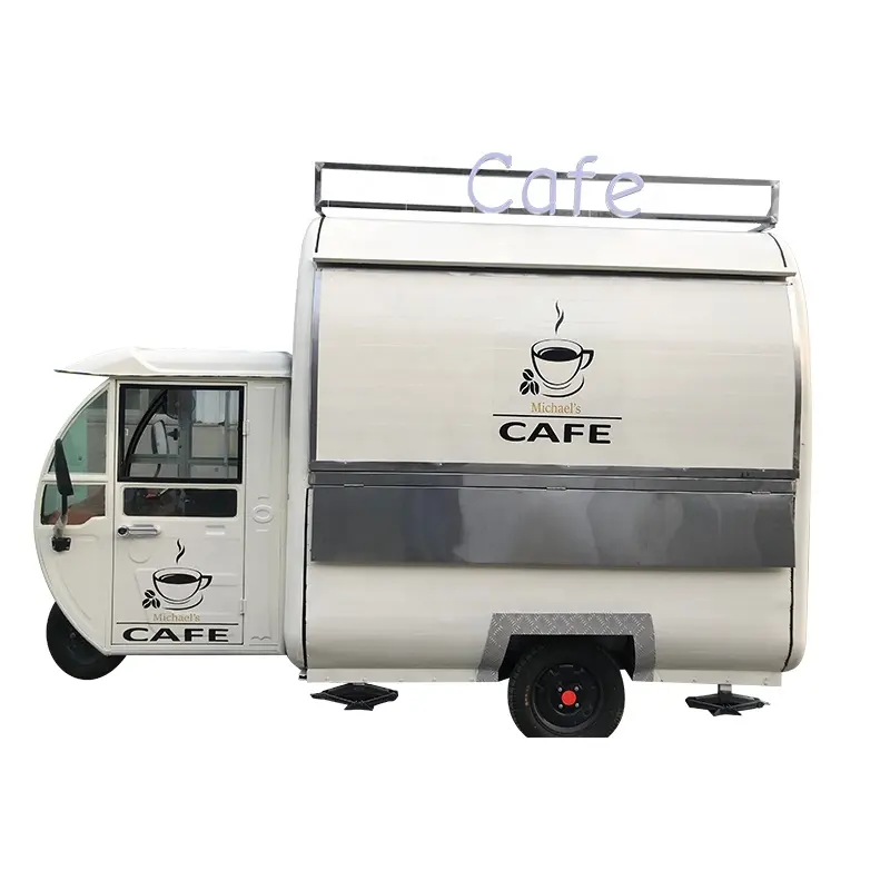 TUNE Vintage Food Trailer Fast-Food-Anhänger Hot Dog Cart Mobile Tuk Tuk Food Truck mit Grill zum Verkauf in den USA