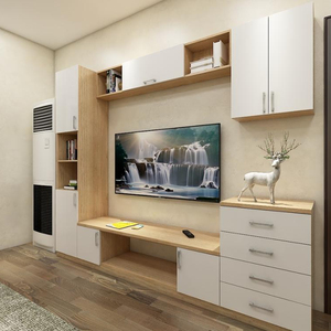 BALOM mobile <span class=keywords><strong>porta</strong></span> <span class=keywords><strong>TV</strong></span> moderno in legno con design <span class=keywords><strong>libreria</strong></span> - Product Image 5