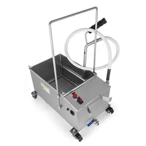 Filtre à huile avec couvercle en acier inoxydable, 40L, 80lbs, système de Filtration à l'huile, 110V, nouveauté