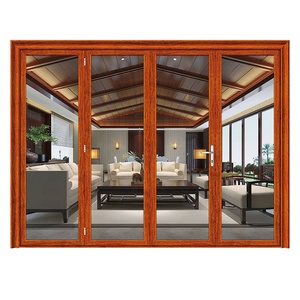 <span class=keywords><strong>Porte</strong></span> <span class=keywords><strong>coulissante</strong></span> <span class=keywords><strong>pliante</strong></span> en verre sur mesure avec cadre en aluminium, <span class=keywords><strong>prix</strong></span> d'usine au Koweït pour portes de <span class=keywords><strong>patio</strong></span> de villa - Product Image 4