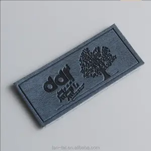 Heat Transfer Real Leather Brand Labels