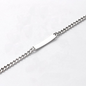 OUMI Bạc Truyền Cảm Hứng Từ Vòng Đeo Tay Chuỗi Id Slave Vòng Đeo Tay Thép Không Gỉ Punk Mens Womens Chain & Link Vòng Đeo Tay PVD Mạ - Product Image 3