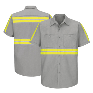 Camisa <span class=keywords><strong>de</strong></span> Trabajo <span class=keywords><strong>Industrial</strong></span> <span class=keywords><strong>de</strong></span> Verano <span class=keywords><strong>de</strong></span> Alta Visibilidad, Ropa <span class=keywords><strong>de</strong></span> Trabajo <span class=keywords><strong>de</strong></span> <span class=keywords><strong>Seguridad</strong></span> - Product Image 2