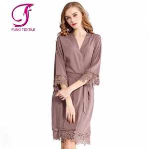 FUNG 3028 Solido <span class=keywords><strong>Da</strong></span> Sposa In Pizzo <span class=keywords><strong>Notte</strong></span> 100 Cotone Veste Abiti - Product Image 5