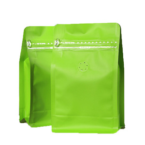 Aluminium Folie Gevoerd Stand Up Zip Lock Pouch Custom Afdrukken Koffiebonen Zak Voor Voedsel - Product Image 1