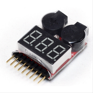 3.7-30V 1-8S Lipo/Li-ion/Fe Pin Điện Áp 2IN1 Tester Báo Động Còi Điện Áp Thấp - Product Image 2