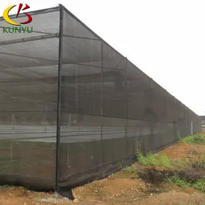 Hot Dip Galvanized Structure Flat Shade House For Agriculture