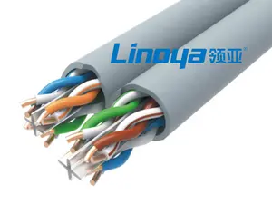 Linoy 工厂价格 Lan 电缆铜线 18awg 4 P UTP/FTP/SFTP Cat6 网络电缆批发 10 千兆位用于以太网的网络电缆