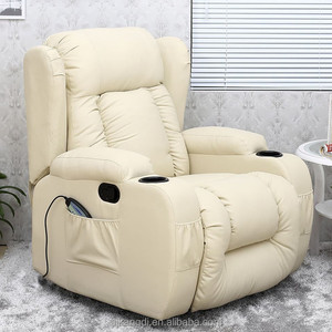 M & M-silla Reclinable de tela, sillón Reclinable Manual con función de masaje y calor para sala de estar - Product Image 3