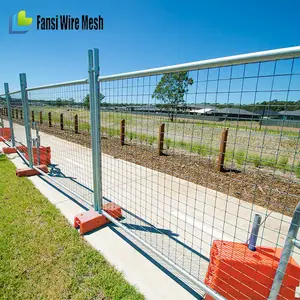 New product metal tube orange movable temporary fencing perth