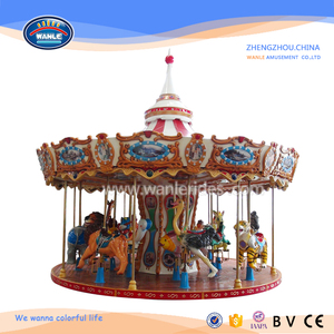 Wanle patio al aire libre Animal feliz ir paseo para niños Mini carrusel para venta - Product Image 2