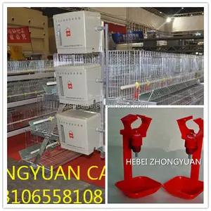 3tiers x 5cells poultry farm layer cage