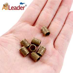 Anneau en forme de balle de couleur cuivrée, prix de gros AliLeader, perles métalliques pour dreadlocks - Product Image 4