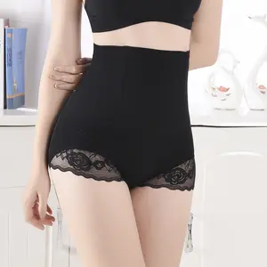 SSK010 Professional High Waist Lady Slimming Shape Righting Girdle Panty Open Back Floral Panties for Women