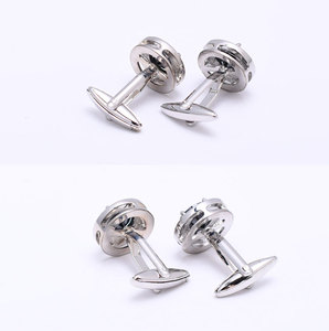 Vòng Tinh Thể Màu Đen Nam Giới Và Phụ Nữ Cuff Móng Tay Sang Trọng Đá Quý Dát Nước Kim Cương Áo Sơ Mi Khuy Măng Sét Với Hộp Quà Tặng - Product Image 3