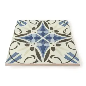 TEXING T2049 melhor preço casa de estilo Mediterrâneo azul moderno encáustica azulejos decorativos