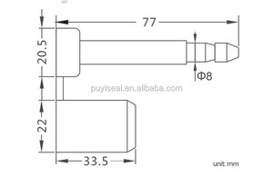 ISO 17712:2013 tiêu chuẩn hàng hóa container Bolt con dấu sản phẩm cao cấp cho an toàn container niêm phong - Product Image 2