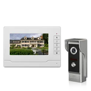 XSL - ประตูวิดีโอ Intercom 7''Inch โทรศัพท์ประตูแบบมีสาย Visual Video Intercom Doorbell Monitor ชุดกล้องสำหรับ Home Security