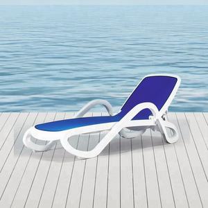 Chaise d'extérieur de plage en <span class=keywords><strong>plastique</strong></span>, meuble de piscine bon marché, chaise solaire - Product Image 3