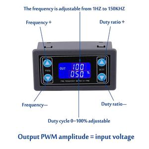 1Hz-150KHz 작은 크기를 가진 조정가능한 PWM 사각 파 맥박 신호 발전기 주파수 미터 - Product Image 5