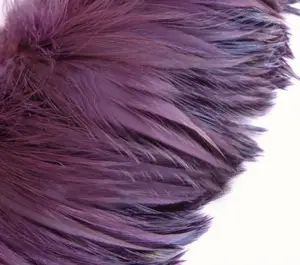 Amethyst rooster hackle feathers 4-6 inches
