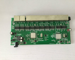 Bảng Chuyển Mạch <span class=keywords><strong>Ethernet</strong></span> 10 Cổng 100/1000Mbps Chất Lượng Cao 8 Mô-đun Chuyển Mạch Gigabit Led Rj45 Với 2 Uplink Hỗ Trợ DC 24V 12-57V - Product Image 4