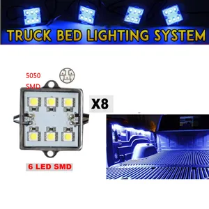 8 pc Pick-Up Lit 48 blanc LED Système D'éclairage Lumière Kit